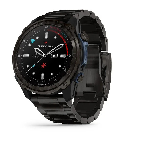 Garmin® Descent™ Mk3i - 51 mm, Graues DLC-Titan mit DLC-Titanarmband