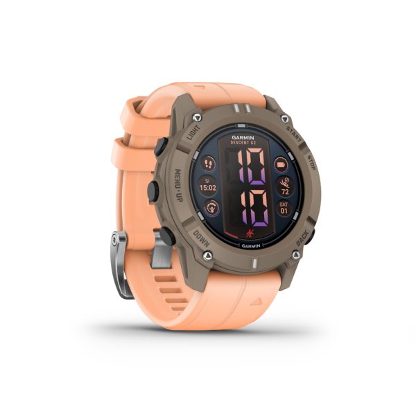 Garmin® Descent™ G2 Paloma mit Silikon-Wechselarmband 22 mm Shell Pink