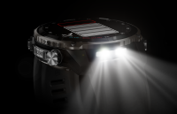 Garmin® Descent™ Mk3i - 51 mm, Silbernes und schwarzes PVD-Titan mit schwarzem/dunkelgrauem Silikonarmband